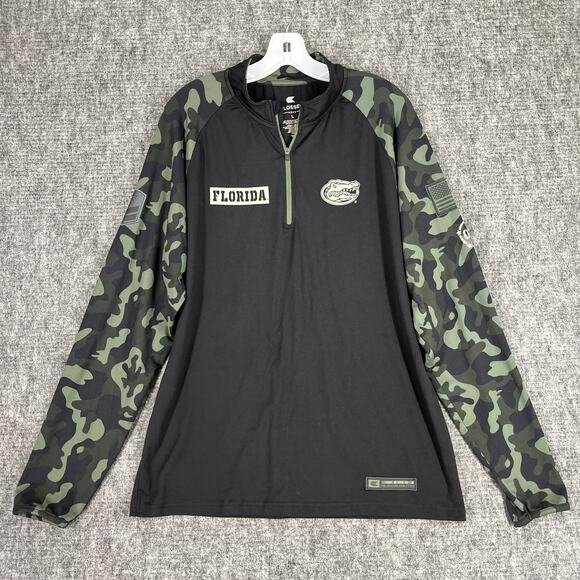 University Florida Shirt Mens  Large Black Camo Military College Football Alumni - Picture 1 of 8